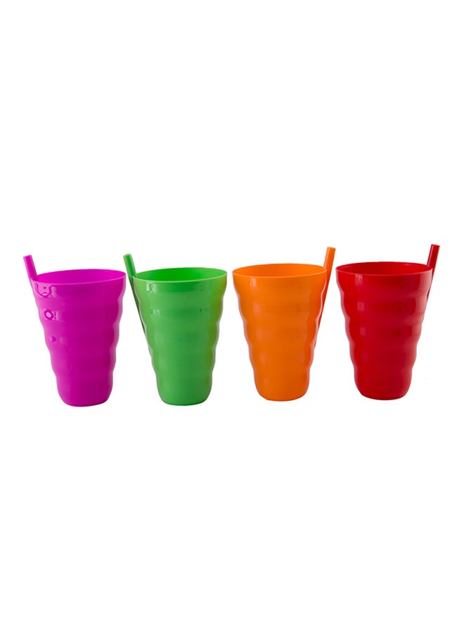Arrow 4-Piece Tumbler Set Green/Red/Orange