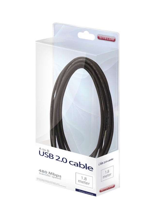 سايتكوم كابل USB من A إلى B أسود - Image 2