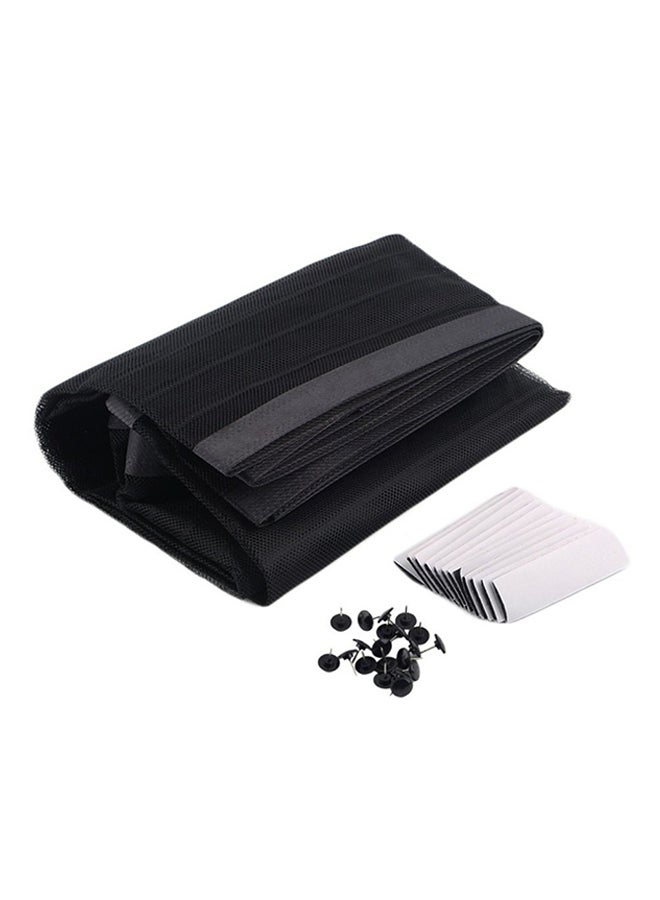 Anti Mosquito Magnetic Closing Door Screen Curtain Black