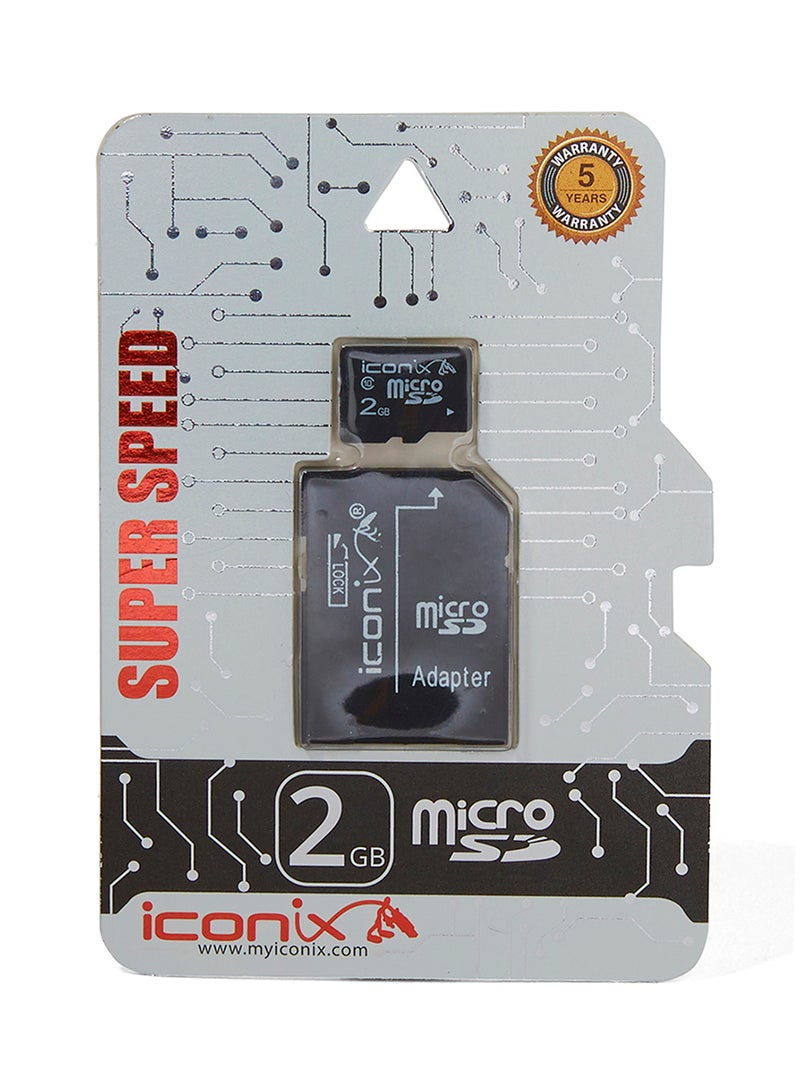 Pro Micro SD Memory Card With Adapter Black