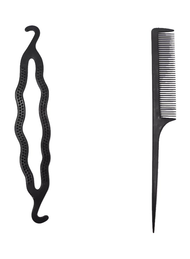 صانع اللفة الفرنسية والتسريحات المثالية ومزود بمشط