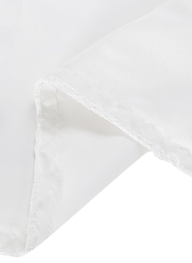 BedDecor 2-Piece Solid Pillowcases Satin White Housewife  - Image 3