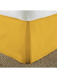 Solid Pleated Bed Skirt satin Gold King