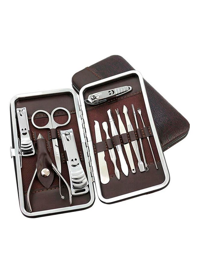 بوبيوتي مجموعة أدوات العناية بالأظافر وطلاء الأظافر قابلة للنقل فضي 12 Piece - Image 2