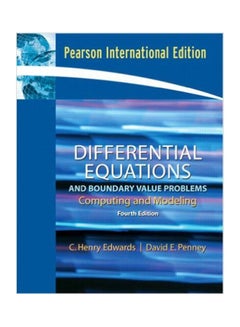 Differential Equations And Boundary Value Problems: Computing And Modeling Paperback English by C. Henry Edwards - 15-Aug-07 
