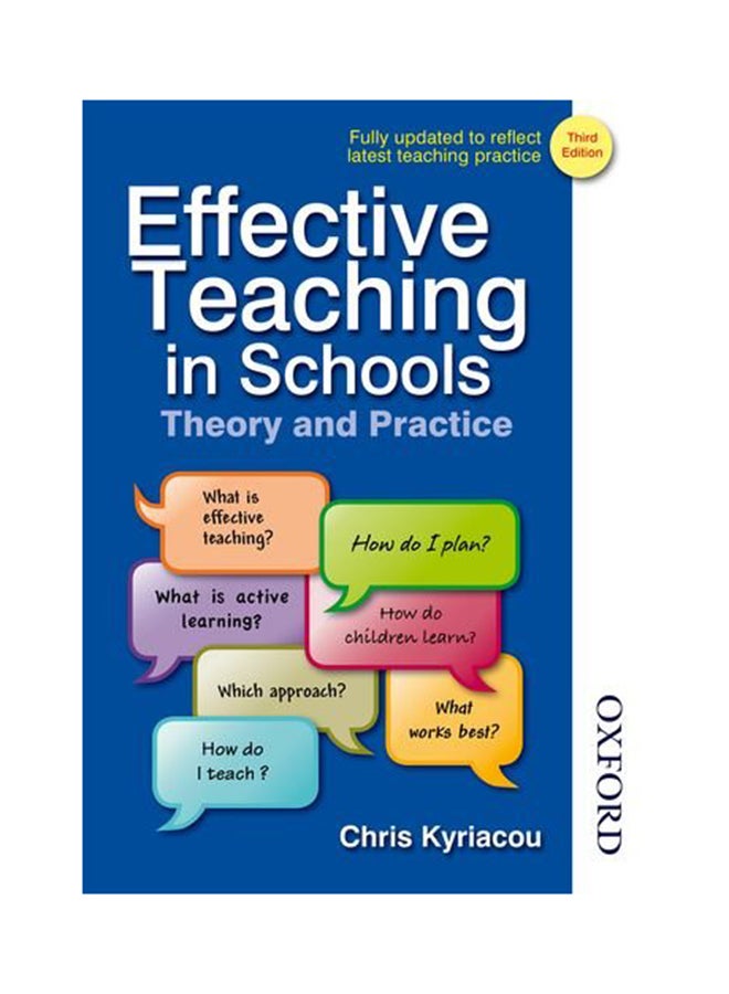 Effective Teaching In Schools: Theory And Practice Paperback English by Chris Kyriacou - 4/1/2009