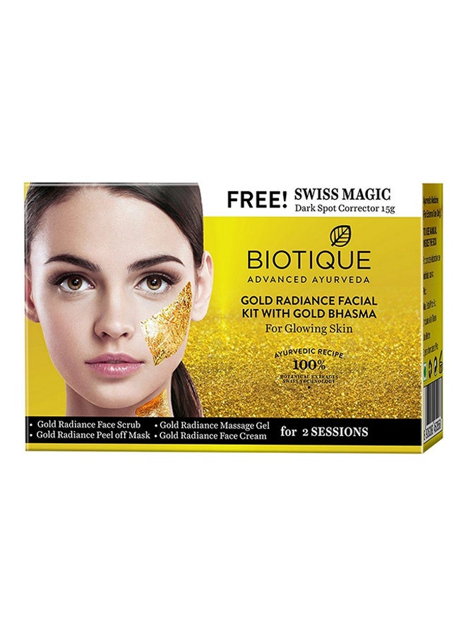 Biotique Radiance Facial Kit With Gold Bhasma 75grams