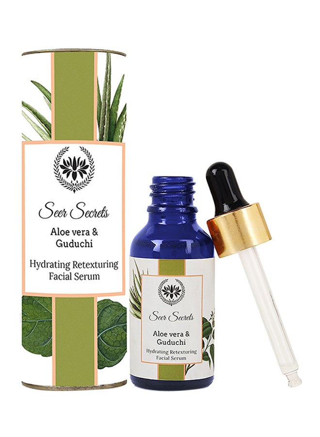 Seer Secrets Aloe Vera And Guduchi Hydrating And Retexturing Facial Serum 30ml