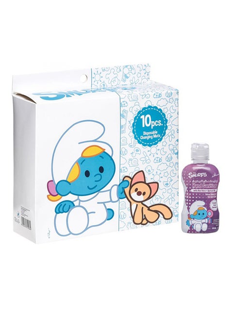 10-Piece Changing Mats With Sanitizer
