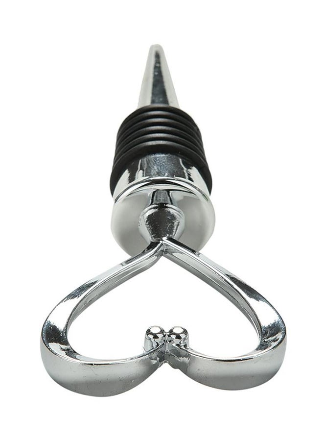 QiaoKai Heart Shaped Bottle Opener Silver 