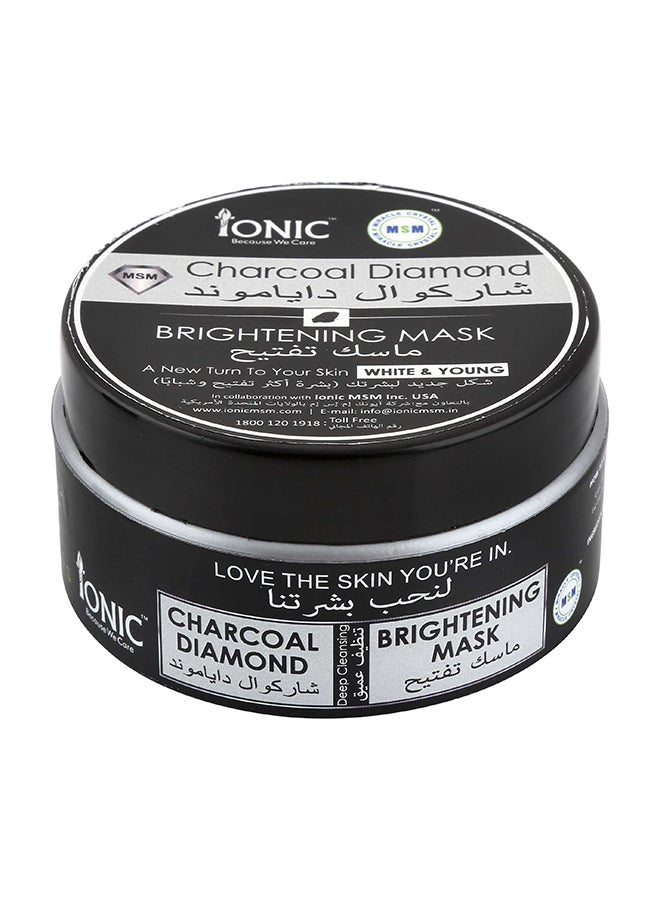Ionic MSM Organic Activated Charcoal Brightening Mask Black 100grams  - Image 1