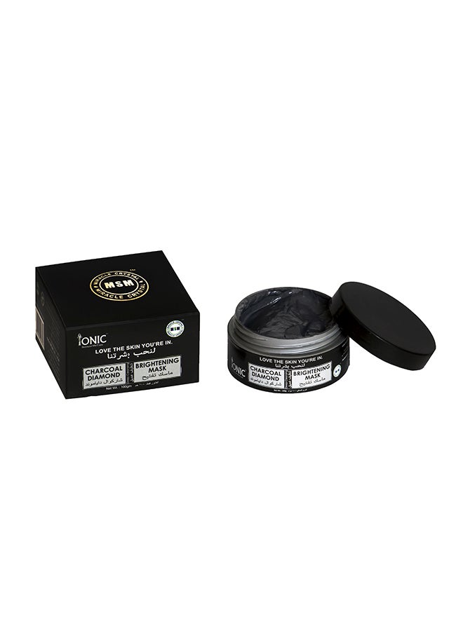 Ionic MSM Organic Activated Charcoal Brightening Mask Black 100grams  - Image 3