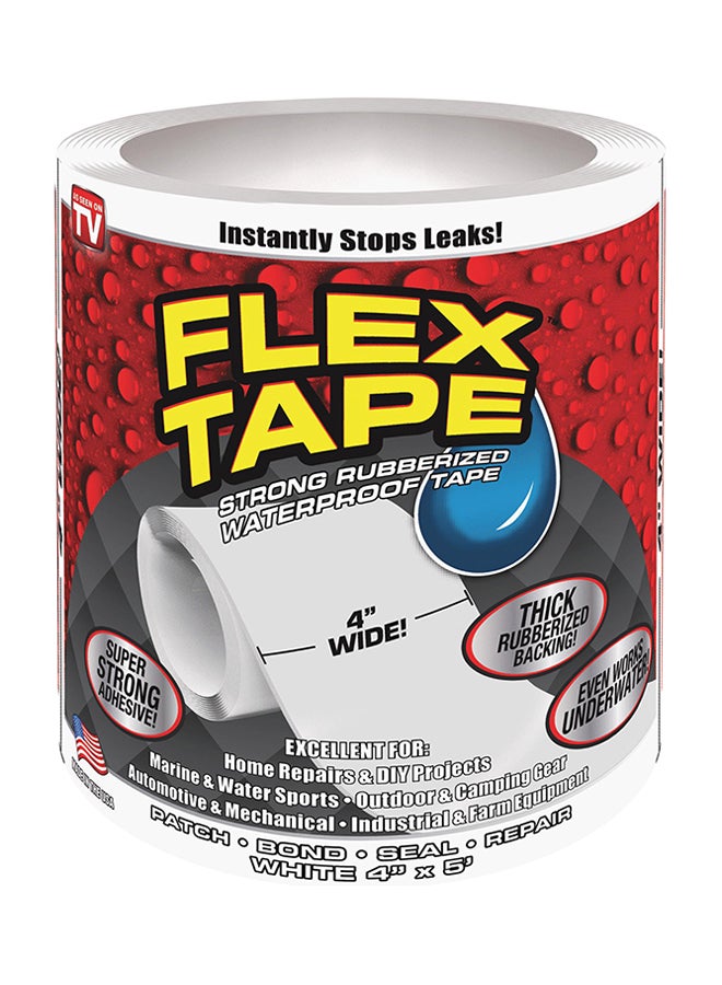 FLEX TAPE Strong Rubberized Waterproof Seal Tap White 