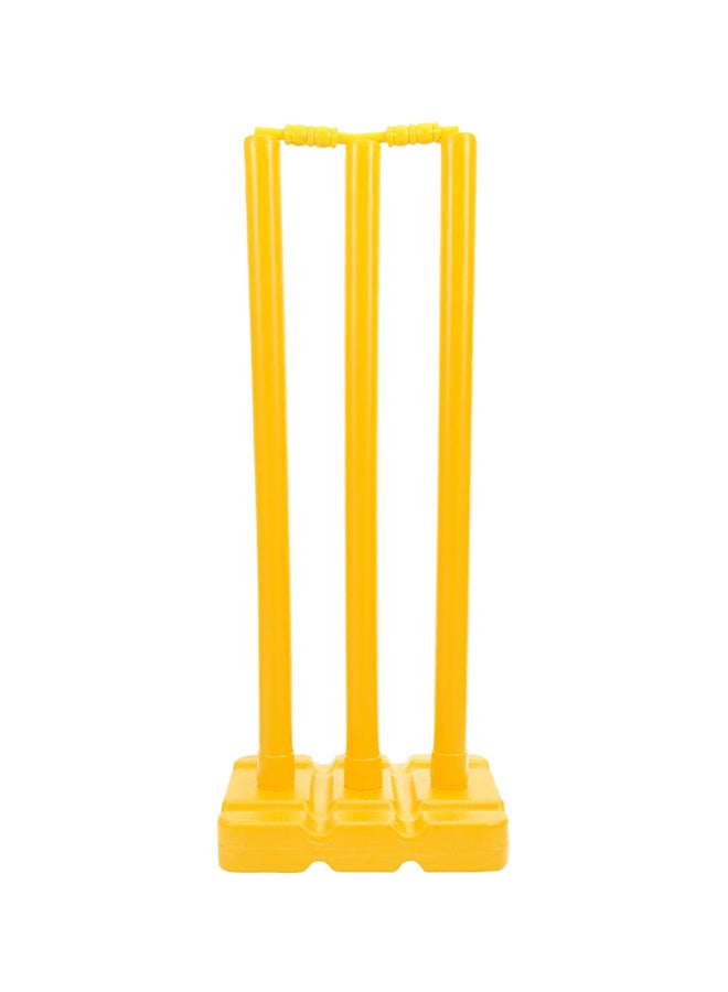 TA SPORTS Cricket Plastic Stumps With Base And Bails 28inch  - Image 1