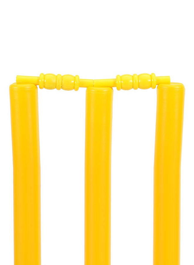 TA SPORTS Cricket Plastic Stumps With Base And Bails 28inch  - Image 4