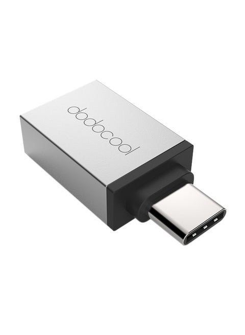 محول بمنفذ USB Type-C إلى 3.0 USB فضي
