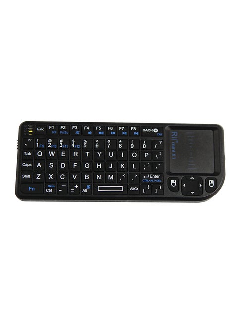 Handheld Wireless Keyboard With Touchpad Mouse For PC/Notebook/Smart TV Black
