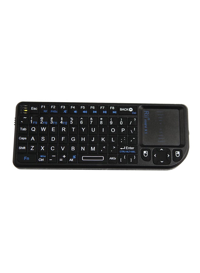 KKmoon - Handheld Wireless Keyboard With Touchpad Mouse For PC/Notebook/Smart TV Black - Image 1