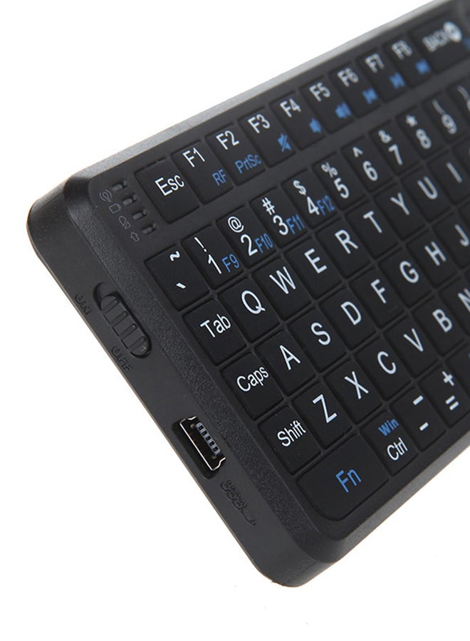 KKmoon - Handheld Wireless Keyboard With Touchpad Mouse For PC/Notebook/Smart TV Black - Image 1