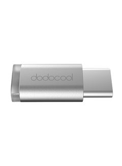 dodocool USB Type-C To MicroUSB Adapter Silver  - Image 1