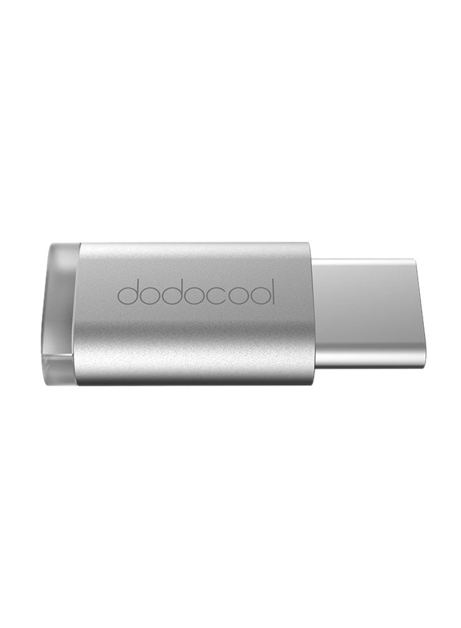 دودوكول محول من USB Type-C إلى MicroUSB فضي  - Image 1