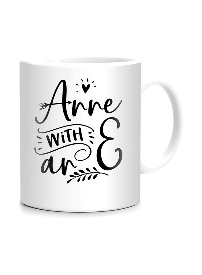 giftex Anne With An E Printed Mug White/Black