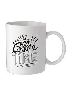 It's Coffee Time Printed Mug White/Black