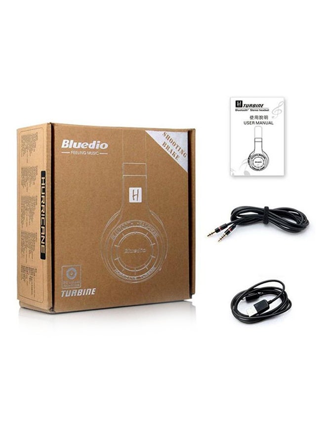 Bluedio - Turbine Bluetooth On-Ear Headphones Black - Image 1