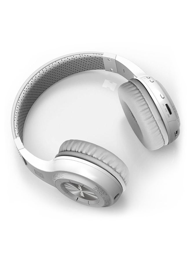 Bluedio - Turbine Hurricane Bluetooth On-Ear Headphones White - Image 1