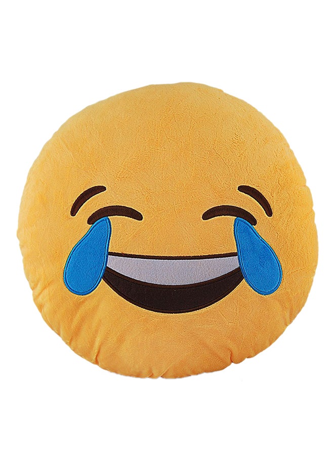 Cute LOL Smiley Emoji Pillow Yellow 