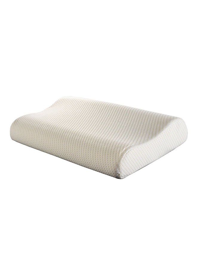 Molded Contour Memory Foam Pillow White Standard