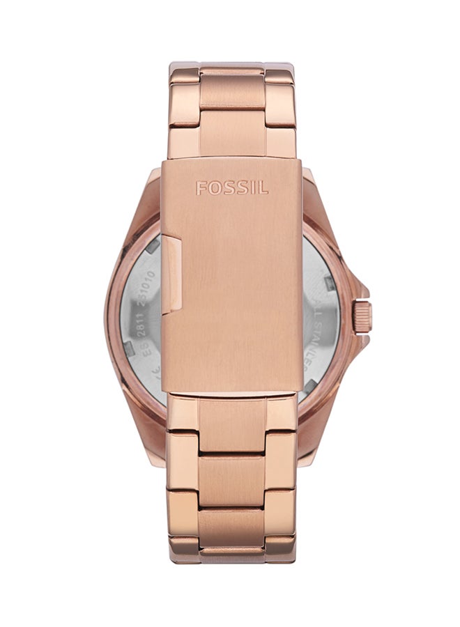 FOSSIL - Women's Riley Analog Watch ES2811P - 38 mm - Rose Gold - Image 1
