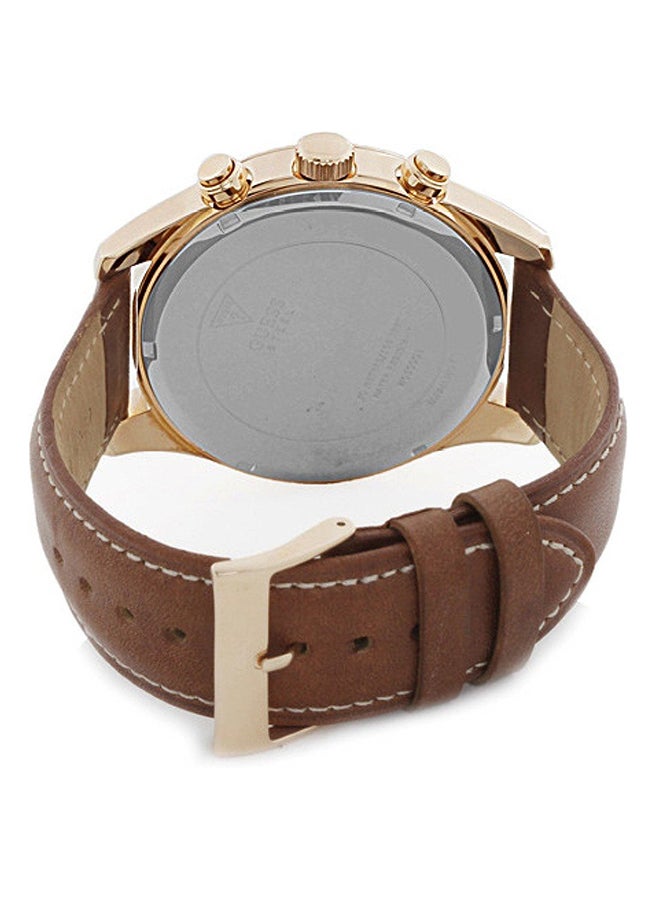 GUESS men Leather Analog Watch W0500G1 - Image 2