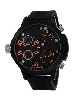 ساعة كرونوغراف بسوار من السيليكون طراز JS-40-OR men