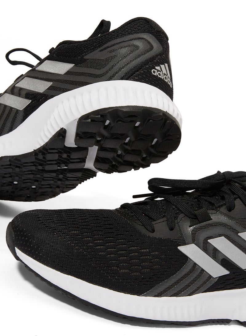 Adidas Men's Aerobounce 2 Core  Black/Silver Metallic/Hi-Res Aqua - Image 4
