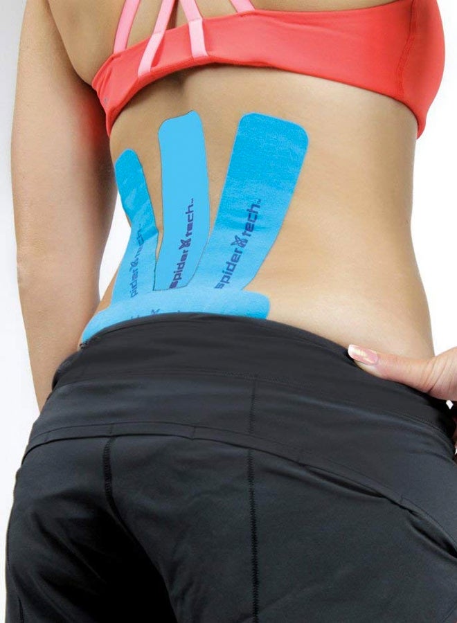 spider tech - Kinesiology Tape - Universal X Spider - 6 Pack - Blue 8.5x3.75x0.75cm - Image 1