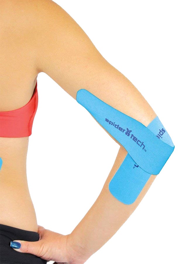 spider tech - Kinesiology Tape - Universal X Spider - 6 Pack - Blue 8.5x3.75x0.75cm - Image 1