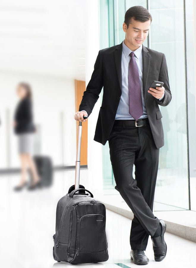 PROMATE - Laptop Trolley Bag With Adjustable Handle black - Image 1