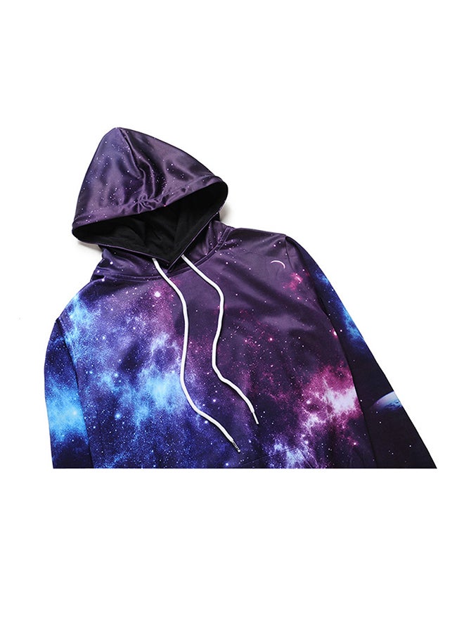 Mr.1991INC&Miss.GO Star Sky 3D Printed Hoodie Black/Blue/Purple  - Image 3