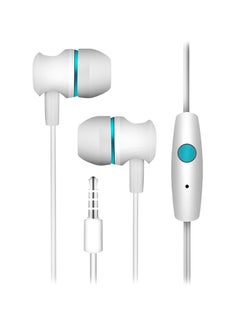 Bluelans Universal In-Ear Earphone With Mic Blue/White 