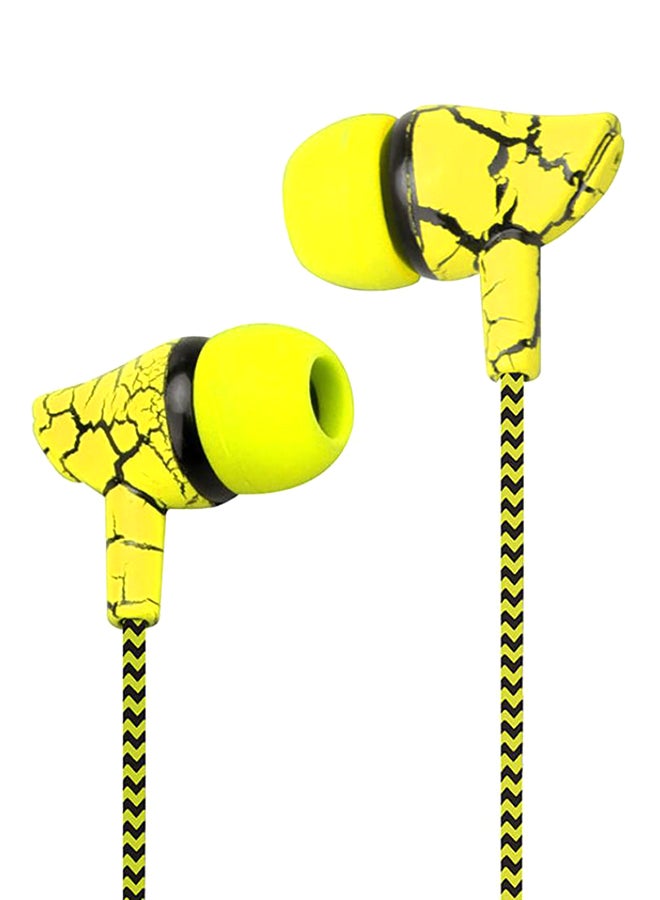 Super Bass In-Ear Earphone With Mic Yellow/Black