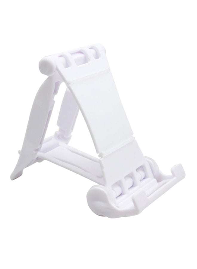 Universal Desktop Foldable Cell Phone Stand White