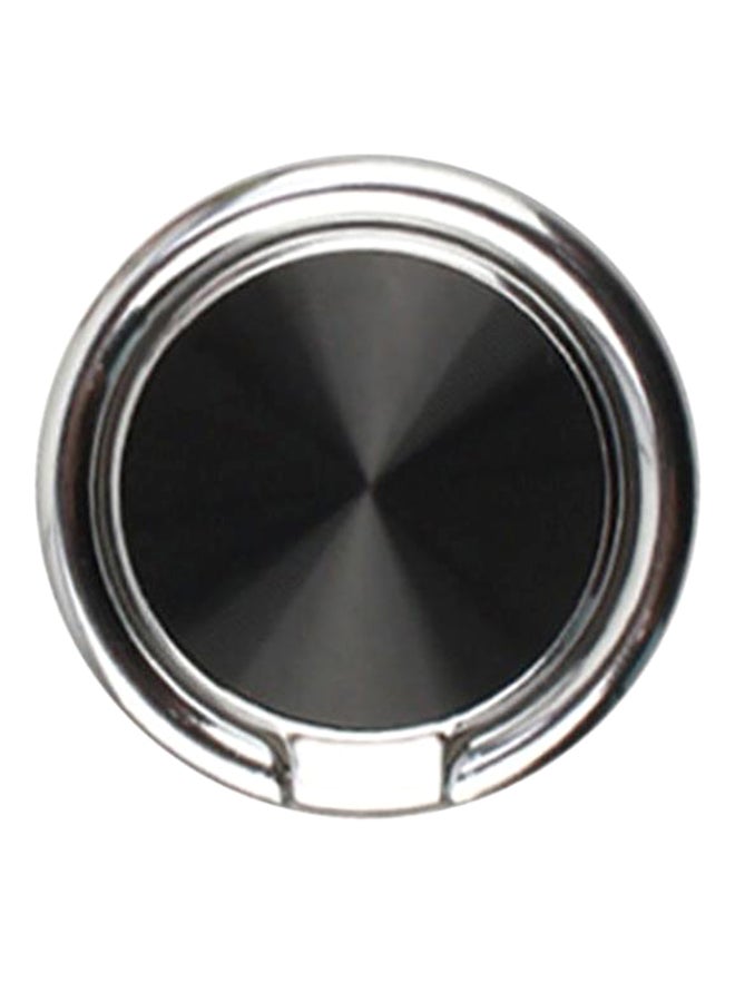Bluelans Magnet Grip Finger Ring Phone Holder Silver/Black 