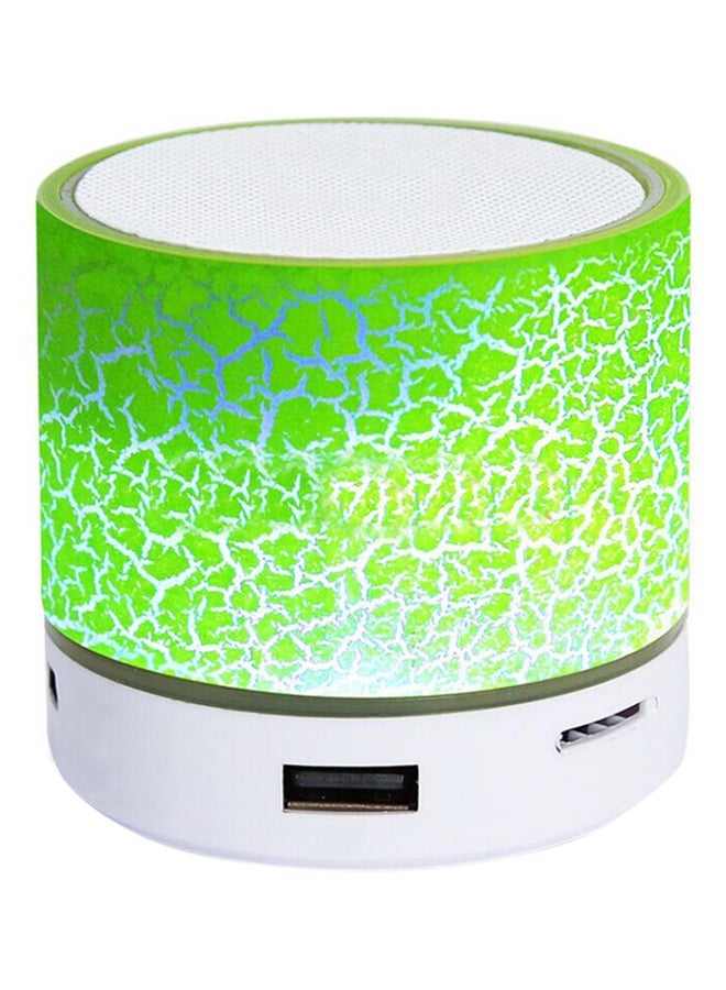 بلولانز مكبّر صوت صغير الحجم مزوّد بمصابيح LED ويعمل بواسطة البلوتوث أخضر