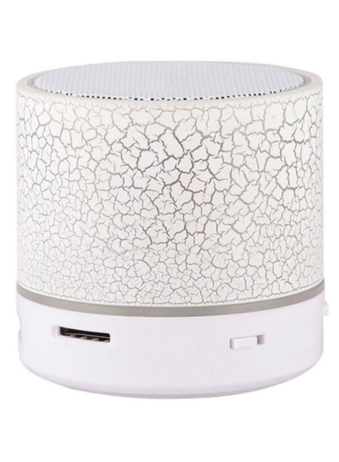 LED Mini Bluetooth Speaker White