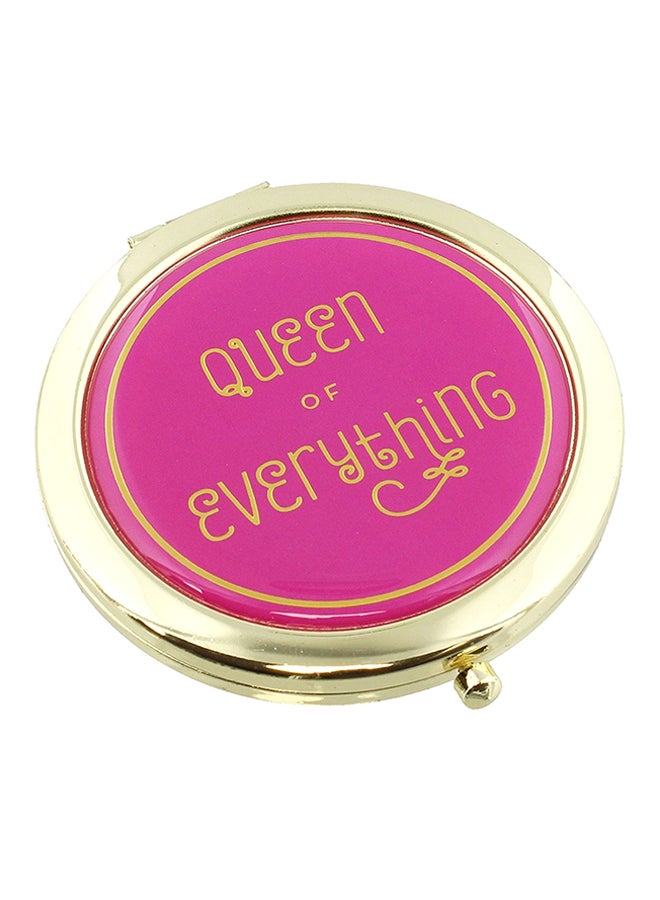 Queen Of Everything Compact Mirror Pink/Gold