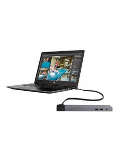 ZBook 15 G3 With 15.6-Inch Display, Core i7 Processor/16GB RAM/256GB SSD/2GB AMD FirePro W5170M Graphic Card With ZBook TB3 Docking Station Black