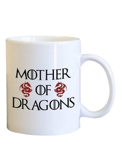 Mother Of Dragons Printed Coffee Mug White/Black/Red - v1531302030/N15480908A_1