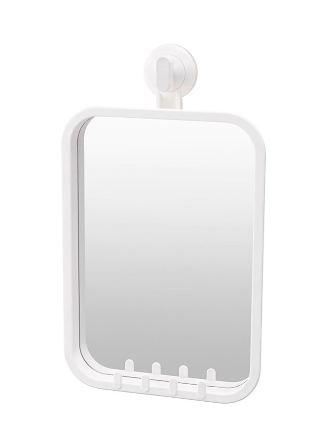 Ikea - Mirror With Suction Cup And Hooks White 30x4x21cm - Image 1