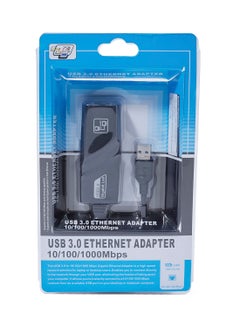يونيفرسال USB 3.0 إلى بطاقة لان 10/100/1000 ميجابايت لكل ثانية أسود 